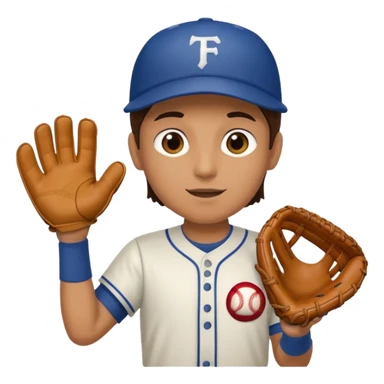 Person abruptly catching a ball sticker