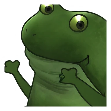 happy bufo frog meme sticker