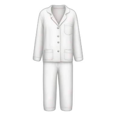 white pyjamas - soft cloud sticker