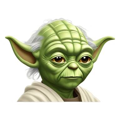 Master Yoda draws a picture of Master Yoda sticker