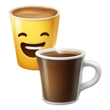 Morning coffee with sunshine sticker