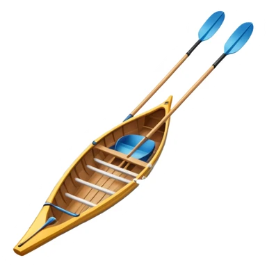 An icon showing a close-up of crossed oars, a sleek racing shell, and rippling water, symbolizing rowing. The design includes droplets in motion and a streamlined boat tip cutting through waves. Transparent background emphasizes strength, precision, and the spirit of competitive rowing sticker