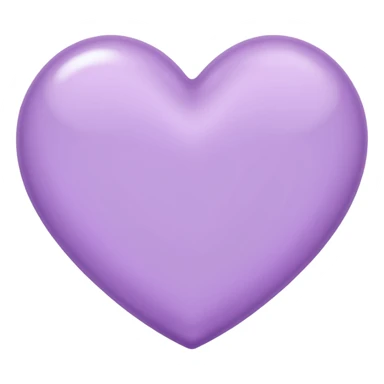 Light purple heart emoji sticker