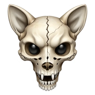 Bobcat skull sticker