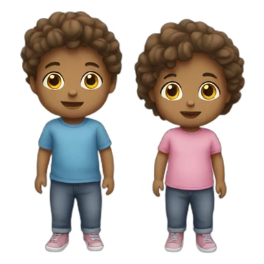 2 toddlers sticker