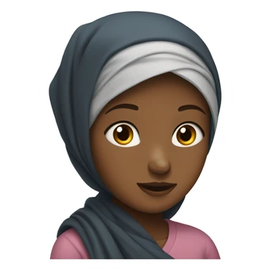 girl with headscarf sticker