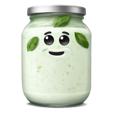 tzatziki sauce in a jar sticker