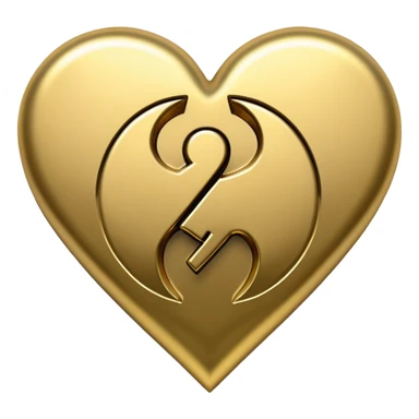 Wu-Tang Clan W symbol inside a heart sticker