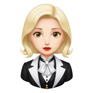 woman polish tailcoat politician sticker