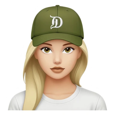 Dark olive green Diesel baseball cap, white script Diesel lettering with logo underneath, standalone hat without person sticker