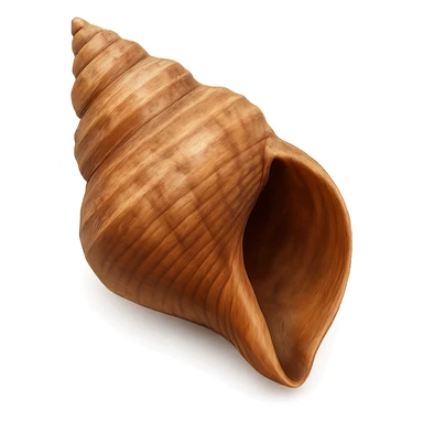 brown seashell, remove background sticker