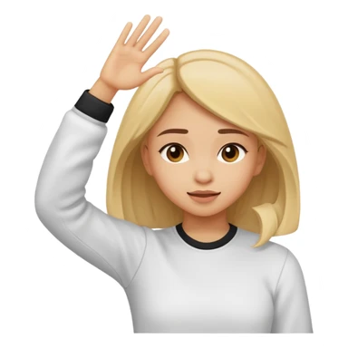 Girl doimg the dab sticker