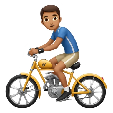 Mubashar on a bike  sticker