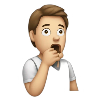 a person coughing sticker