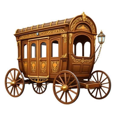 huge-horse-drawn-fancy-french-stagecoach-caravan sticker