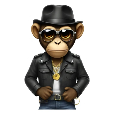 Monkey Gangster  sticker