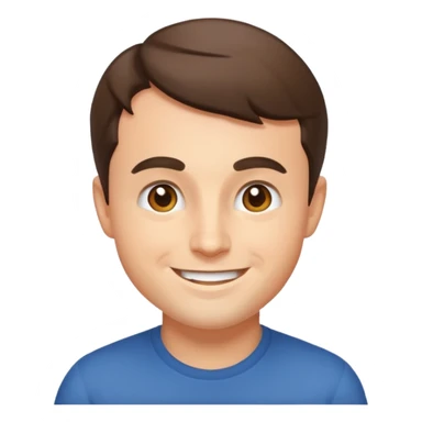 Charlie kirk's face on a discord/twitter emoji style emoji. sticker