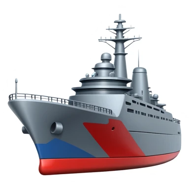 Very realistic American modern warship  sticker