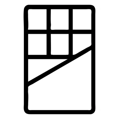 chocolate bar, clean, classic black outlined icon sticker