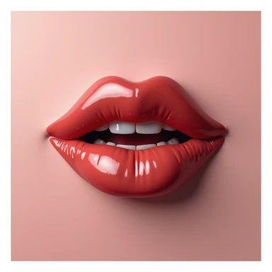 realistic photorealistic lipstick emoji sticker