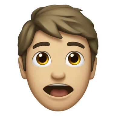 Crazy case with language with rock sign sticker