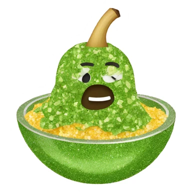 Glitter guacamole  sticker