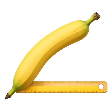 banana ruler sticker