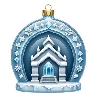 ice hotel ornament sticker
