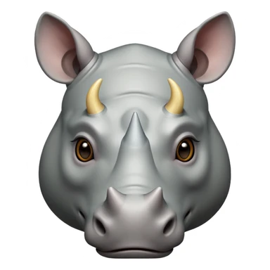 rhino head sticker