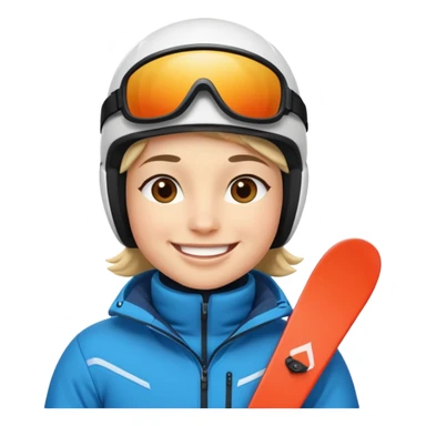A person skiing sticker