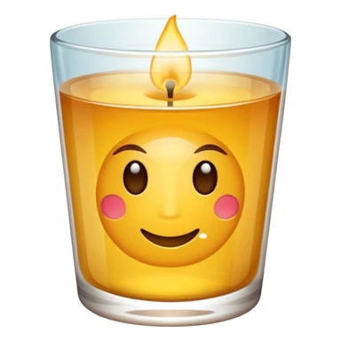 Vela aromática no copo sticker