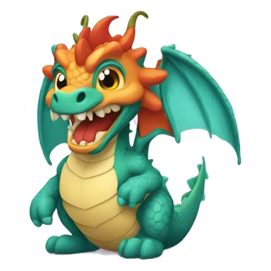 Dragón enamorado  sticker