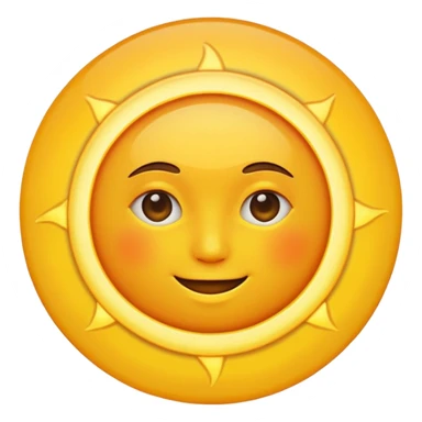 half sun with out face sticker