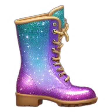 sparkle boot sticker