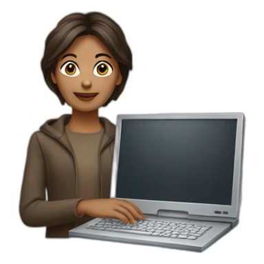Iman Gadzhi holding computer  sticker