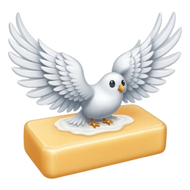 Un savon avec des grandes ailes sticker