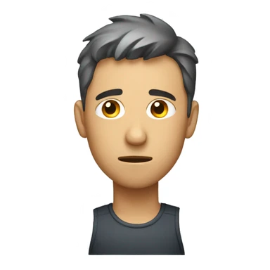 Man sweating sticker