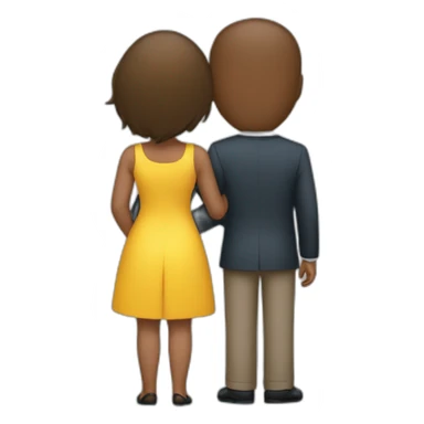 Un couple qui se touche les fesses sticker