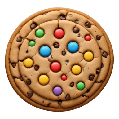 choco chip emoji without face sticker