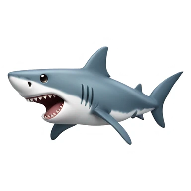 Shark jumping for joy sticker