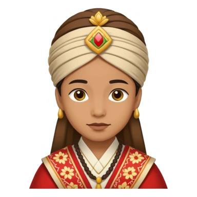 Person in Traditional Clothing sticker