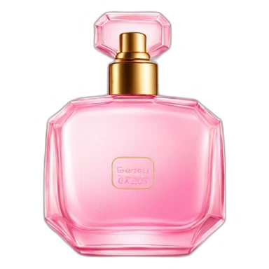 Luxury Fragrance bottle pink tint sticker