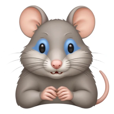gray rat sticker