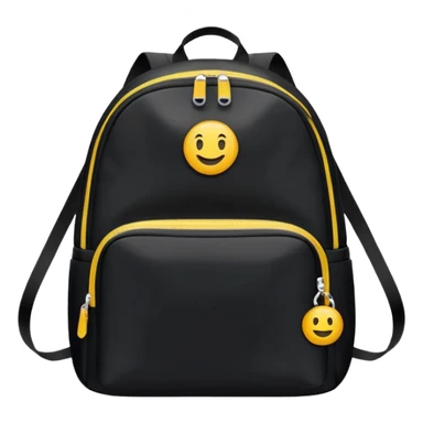 sac a dos de sport noir sticker