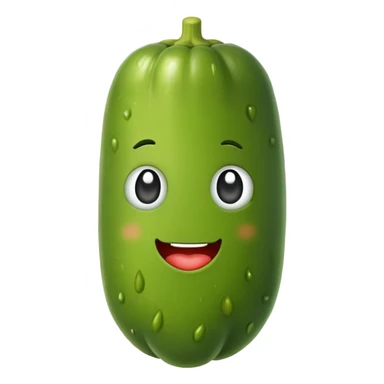Pickle with heart eyes sticker
