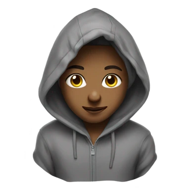 Cute alein in a hoodie sticker