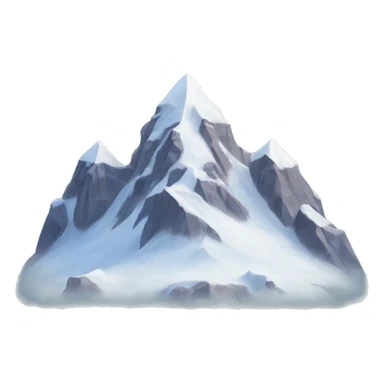 Snowcapped Mountain with three stars above it sticker