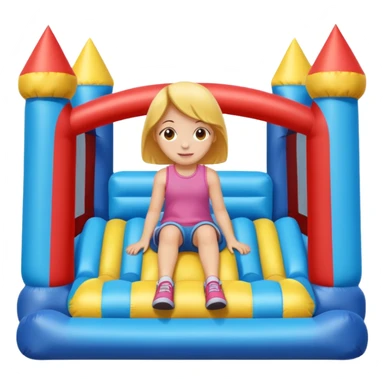  girl-sitting-in-bouncy-house sticker