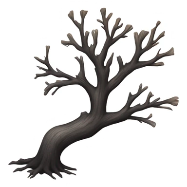 charred tree sticker