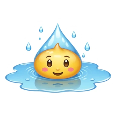 water on the ground sticker